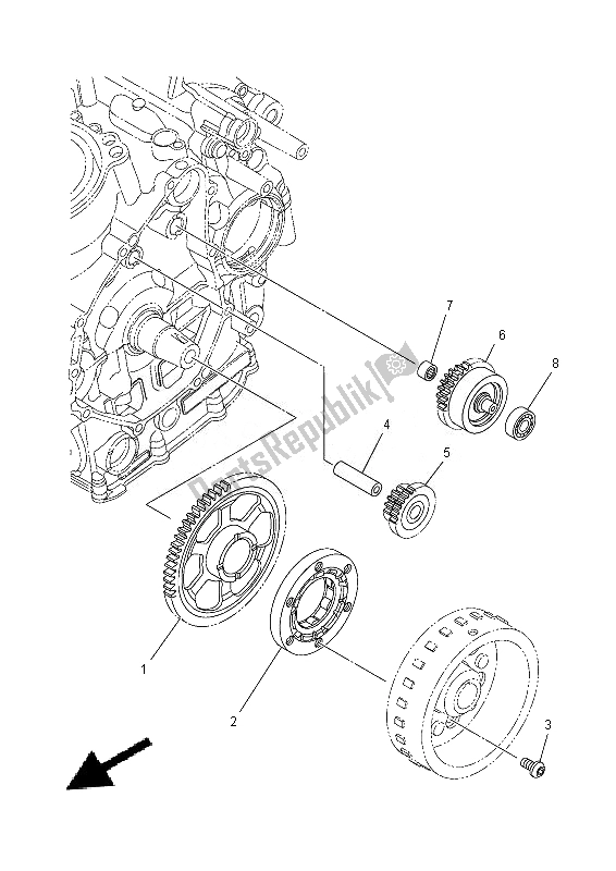Todas las partes para Inicio de Yamaha MT 07A 700 2014