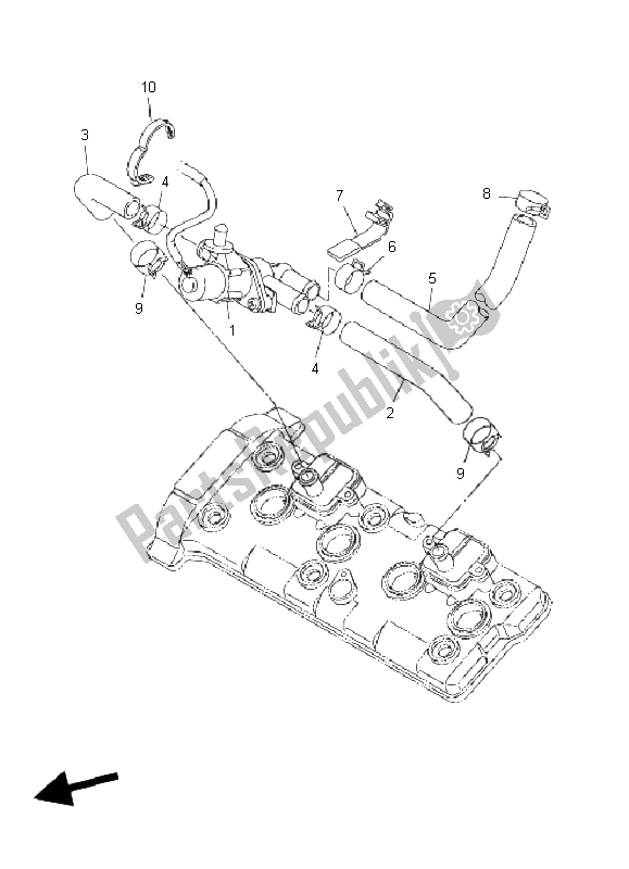 Toutes les pièces pour le Système D'induction D'air du Yamaha FZ1 N Fazer 1000 2009