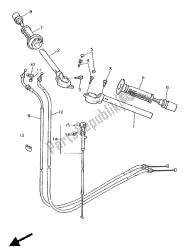 stuurhendel en kabel