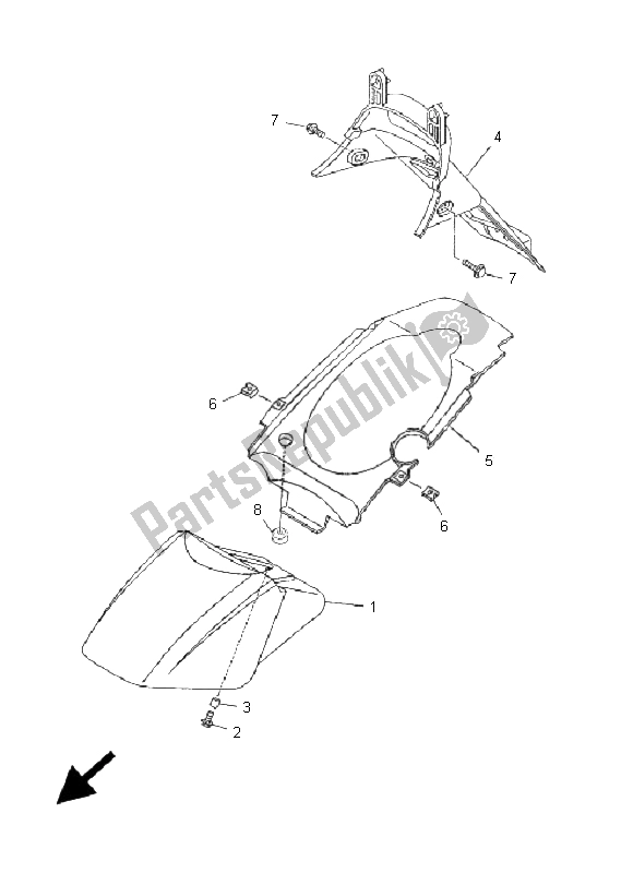 Toutes les pièces pour le Aile du Yamaha YN 50R Neos 2006