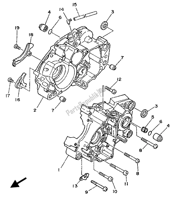 Alle onderdelen voor de Carter van de Yamaha DT 125R 1993