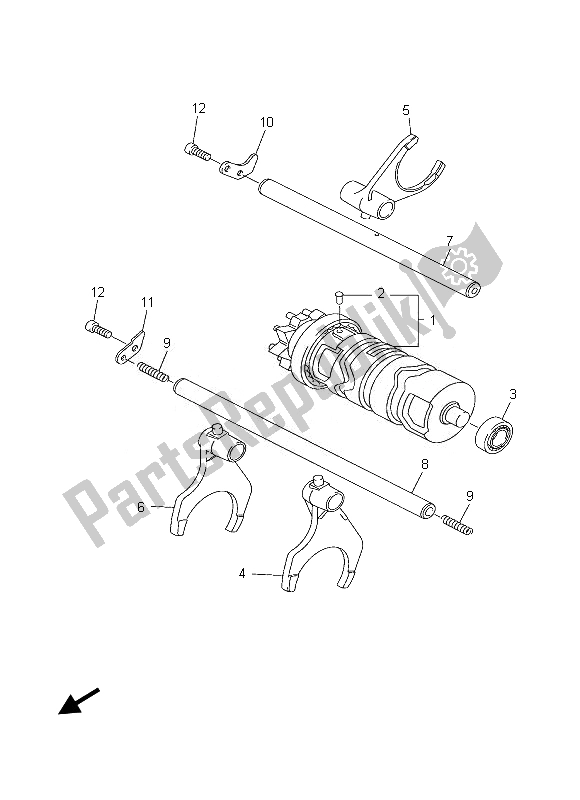 Tutte le parti per il Camma Cambio E Forcella del Yamaha FZ8 SA 800 2013