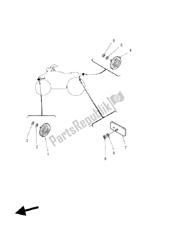 Toutes les pièces pour le électrique 2 du Yamaha YFM 125 Breeze 2002