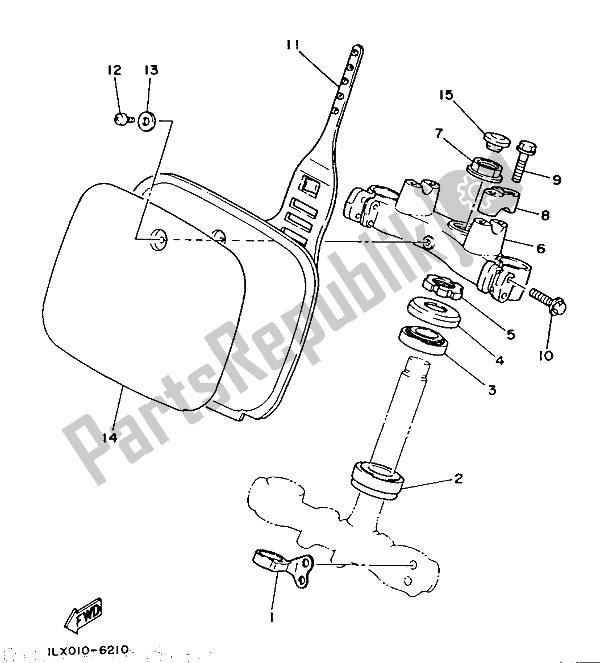 Toutes les pièces pour le Pilotage du Yamaha YZ 250 1987