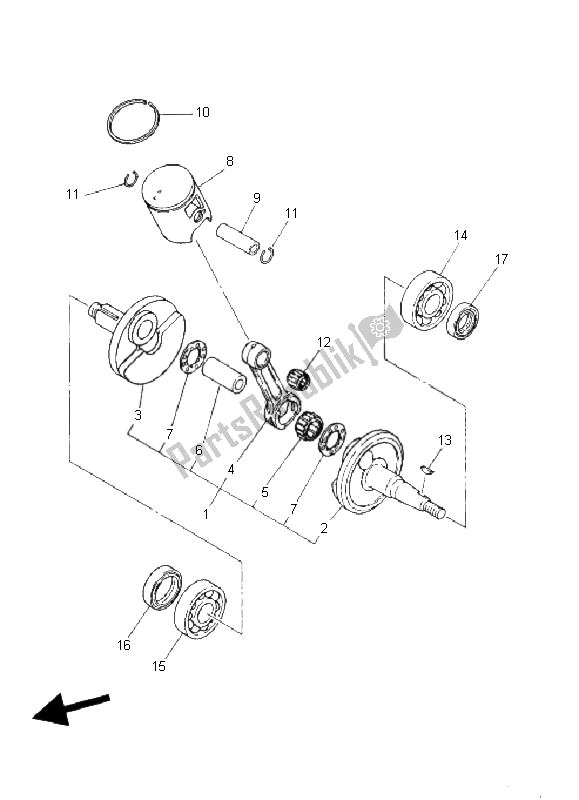 Todas las partes para Cabeza De Cilindro de Yamaha YZ 85 SW LW 2008