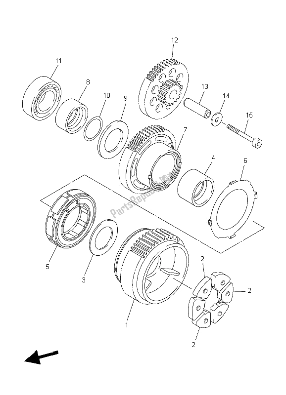 Tutte le parti per il Antipasto del Yamaha YZF R1S 1000 2006