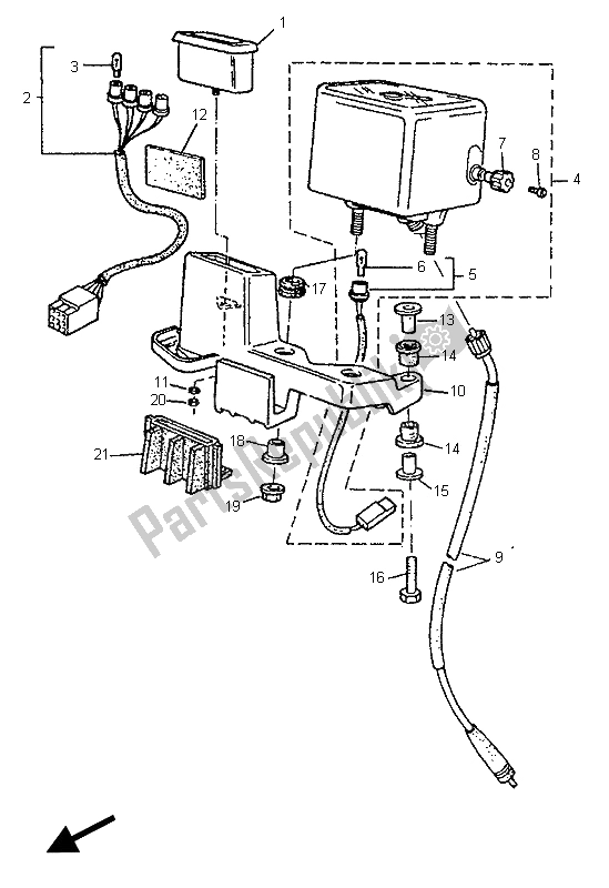 Todas as partes de Metro do Yamaha TT 600S 1995