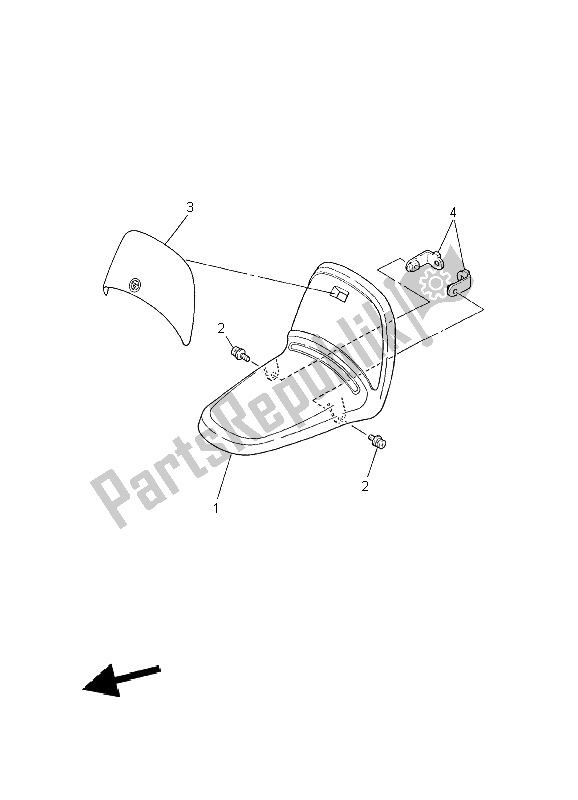 Toutes les pièces pour le Garde-boue Avant du Yamaha PW 50 2002