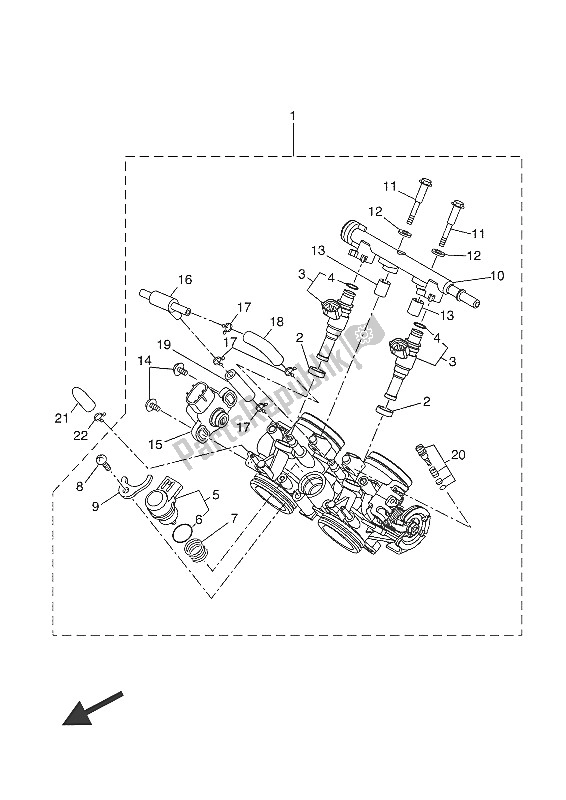 Toutes les pièces pour le Admission 2 du Yamaha XSR 700 2016