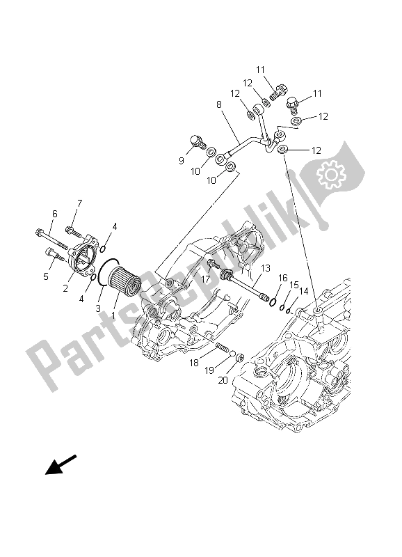 Todas las partes para Limpiador De Aceite de Yamaha WR 250F 2003