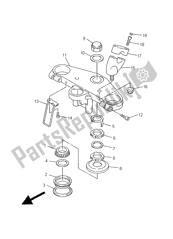 Toutes les pièces pour le Pilotage du Yamaha FZS 600 2000