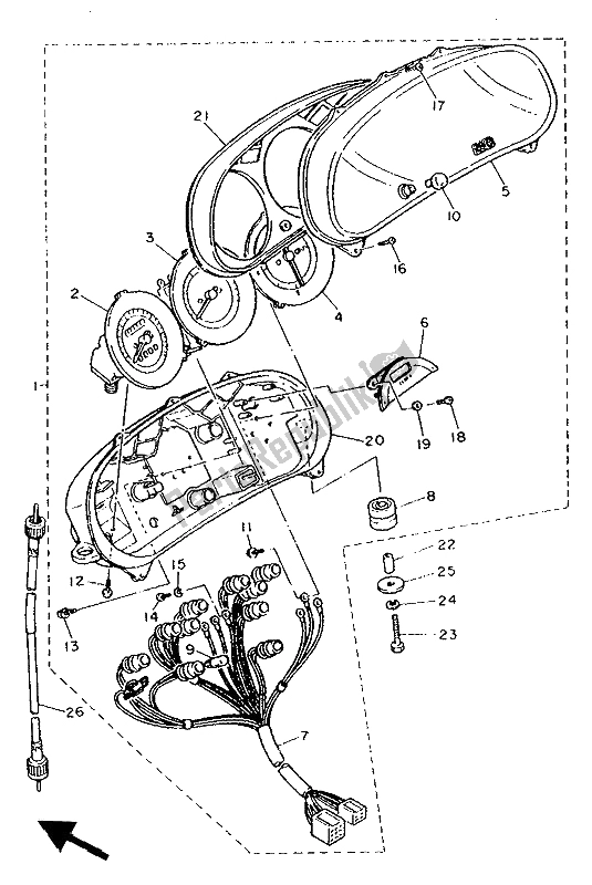 Wszystkie części do Metr Yamaha FJ 1200 1992