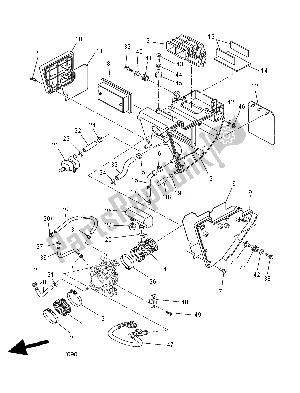 Todas las partes para Consumo de Yamaha XT 660X 2007