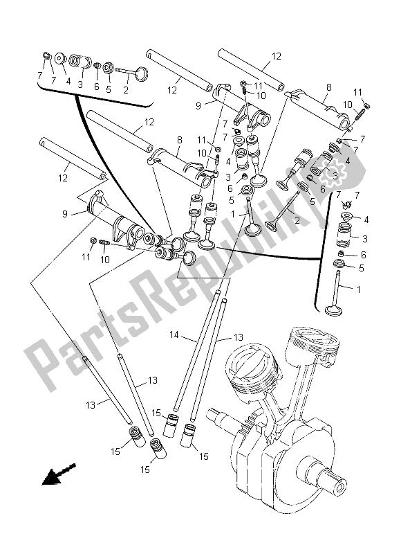 Todas las partes para Válvula de Yamaha XV 1900A 2013