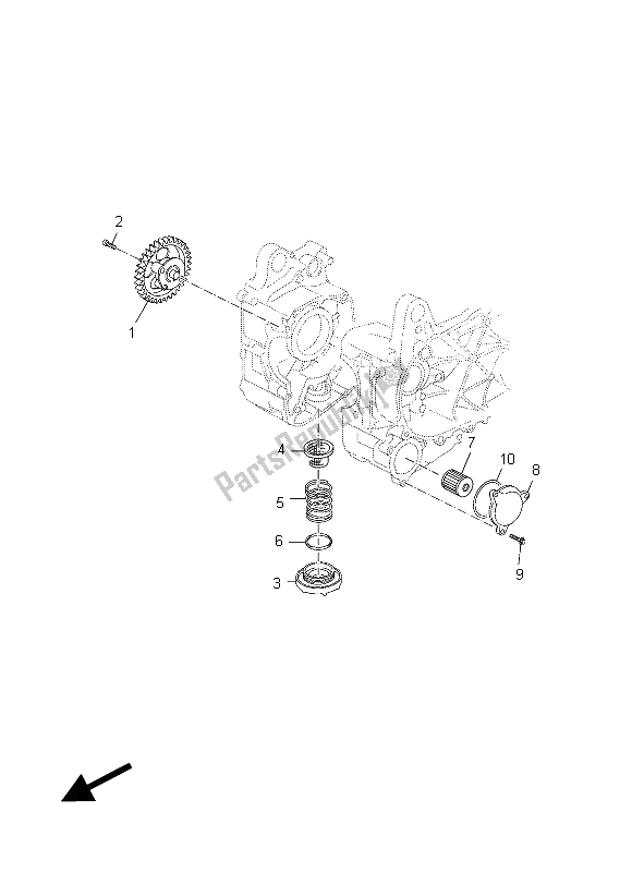 Tutte le parti per il Pompa Dell'olio del Yamaha YP 125R X MAX 2012