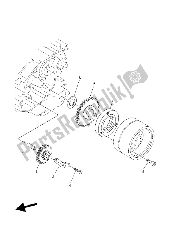 Tutte le parti per il Frizione Di Avviamento del Yamaha XT 125R 2006