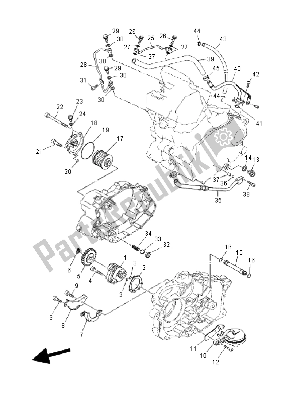 Tutte le parti per il Pompa Dell'olio del Yamaha XT 660Z Tenere 2008