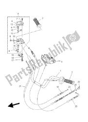 stuurhendel en kabel