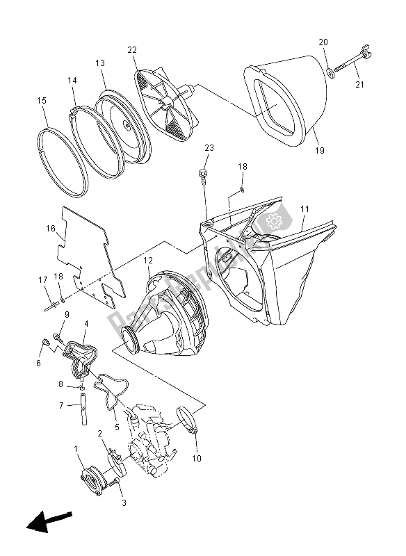 Todas las partes para Consumo de Yamaha YZ 450F 2008