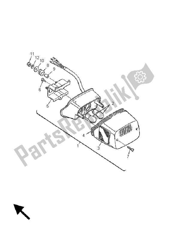 Todas las partes para Luz De La Cola de Yamaha V MAX 12 1200 2001