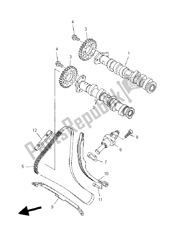 Toutes les pièces pour le Arbre à Cames Et Chaîne du Yamaha TDM 900A 2010