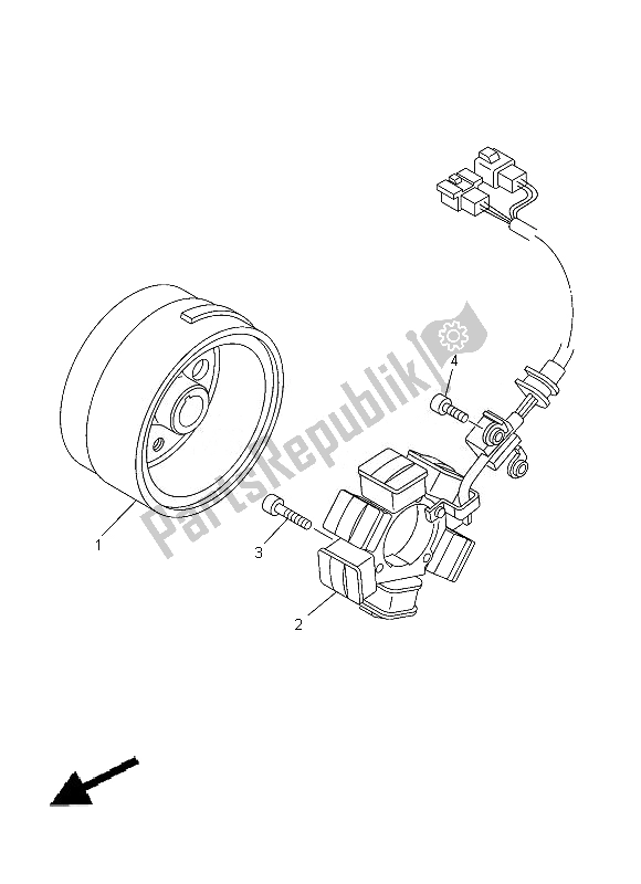 Tutte le parti per il Generatore del Yamaha TT R 125 LWE 2013