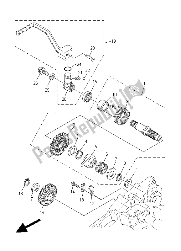 Todas las partes para Inicio de Yamaha WR 250F 2012