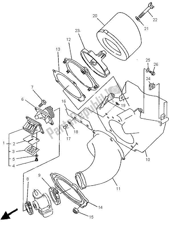 Todas las partes para Consumo de Yamaha YZ 125 LC 1996