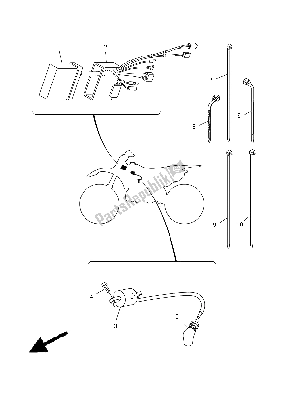 Todas las partes para Eléctrico 1 de Yamaha YZ 250 2000