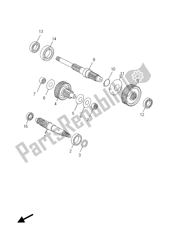 Tutte le parti per il Trasmissione del Yamaha YP 125R X MAX Sport 2012