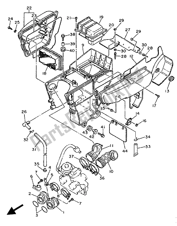 Wszystkie części do Wlot Yamaha XT 600K 1992