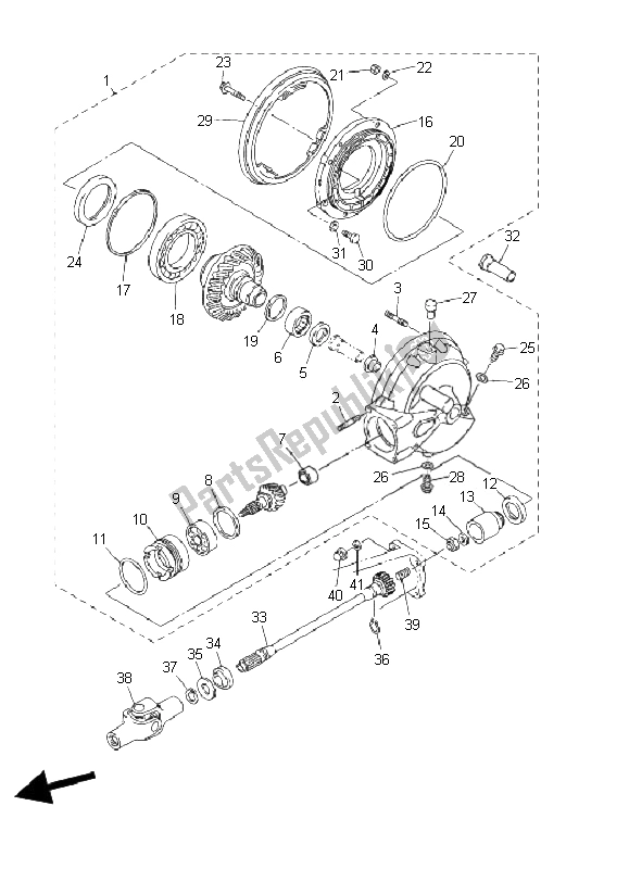 Tutte le parti per il Albero Di Trasmissione del Yamaha FJR 1300 AS 2006