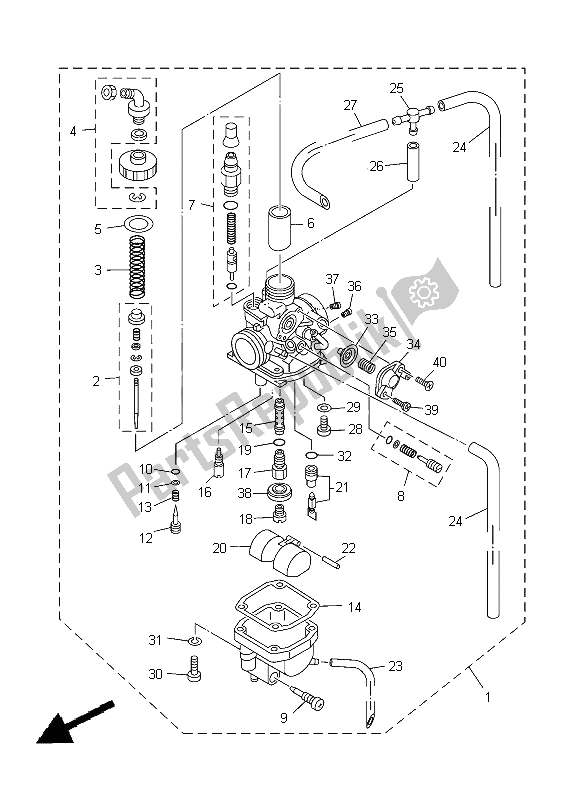 Wszystkie części do Ga? Nik Yamaha TT R 125 LW 2000