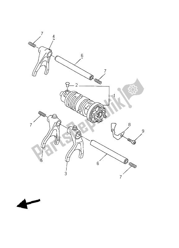 Tutte le parti per il Camma Cambio E Forcella del Yamaha YZF R6 600 2002