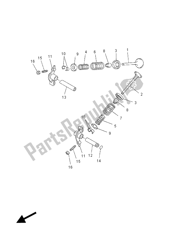 All parts for the Valve of the Yamaha YP 250 RA X MAX 2012