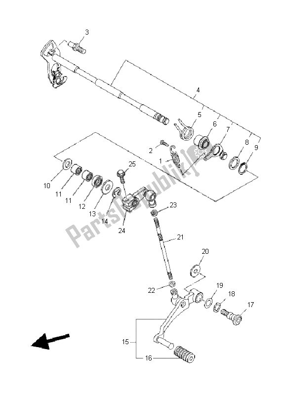 Tutte le parti per il Albero Del Cambio del Yamaha XT 1200Z Tenere 2011