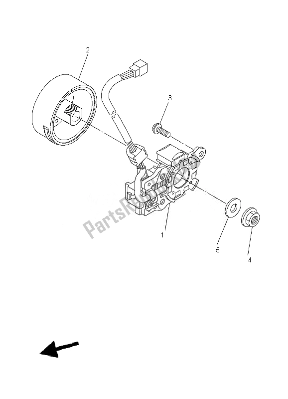 Todas las partes para Generador de Yamaha YZ 450F 2007