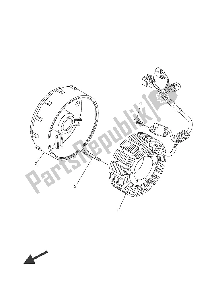 Wszystkie części do Generator Yamaha YXM 700E 2016