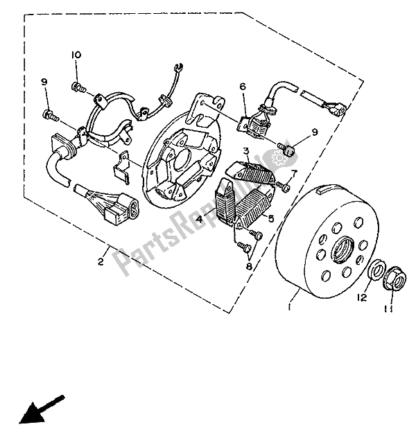 Todas las partes para Generador de Yamaha DT 125R 1994