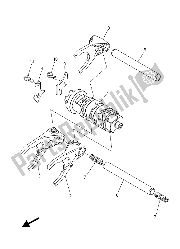 Todas las partes para Cambio De Leva Y Horquilla de Yamaha XT 1200Z 2015