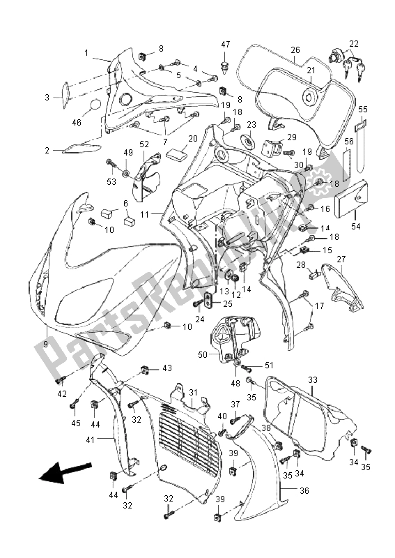 Wszystkie części do Os? Ona Nóg Yamaha VP 125 X City 2011