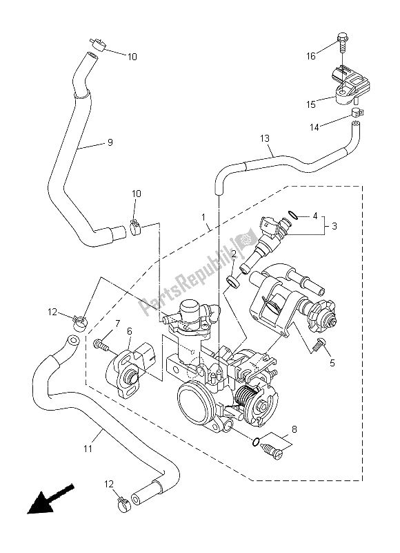 Wszystkie części do Wlot 2 Yamaha WR 250X 2014