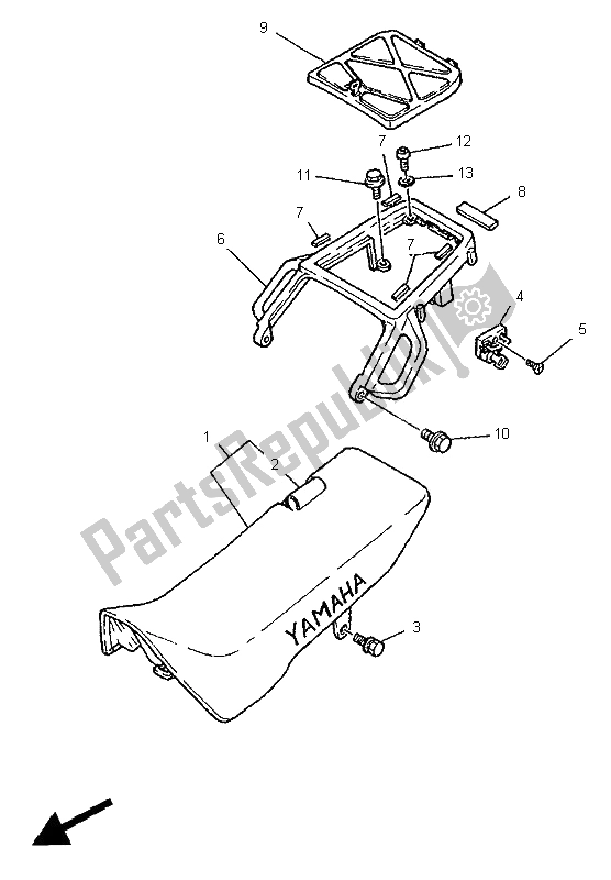 Toutes les pièces pour le Siège du Yamaha XTZ 750 Super Tenere 1995