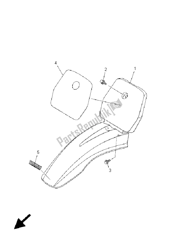 All parts for the Fender of the Yamaha TT R 90E 2005