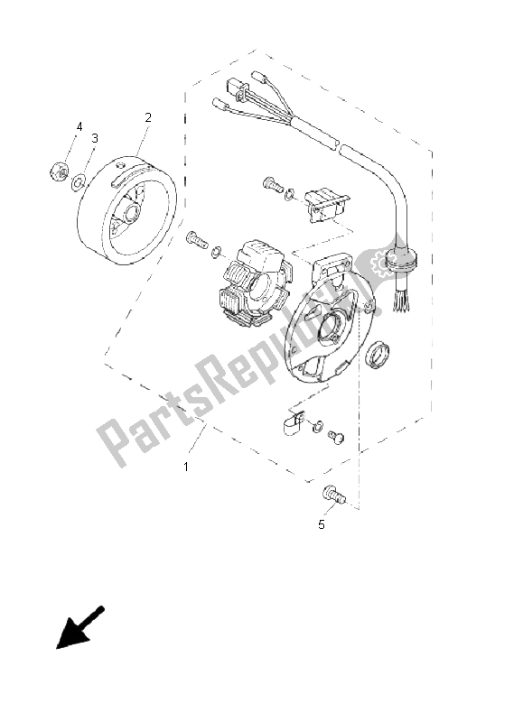 Wszystkie części do Generator Yamaha CW 50N BWS 2009