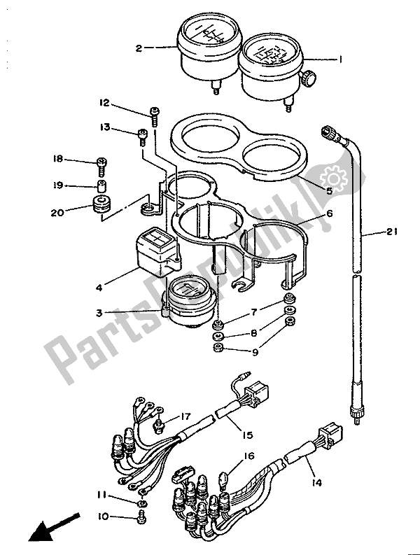Tutte le parti per il Metro del Yamaha RD 350 LCF 1986