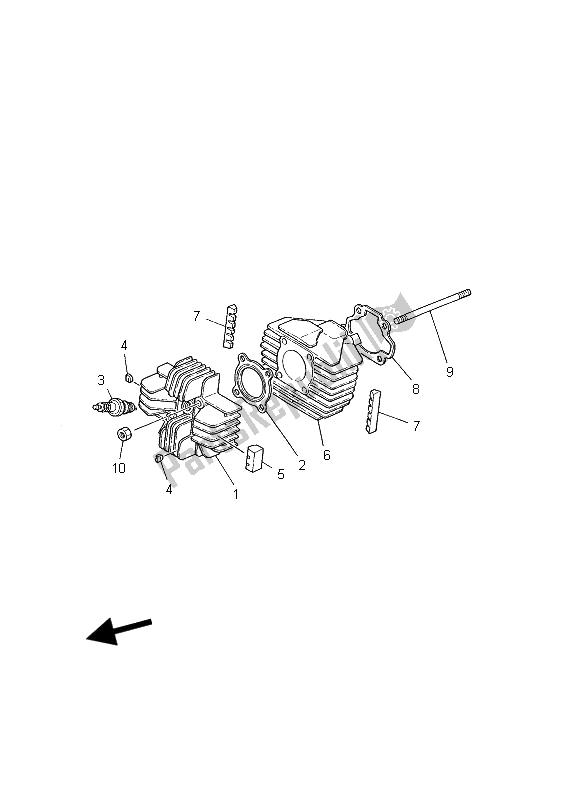 Toutes les pièces pour le Cylindre du Yamaha PW 80 2006