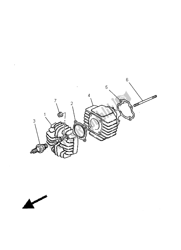 Wszystkie części do Cylinder Yamaha PW 50 2000