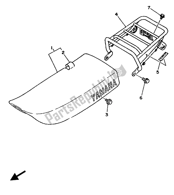 Todas las partes para Asiento de Yamaha XT 350 1992