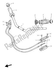 stuurhendel en kabel